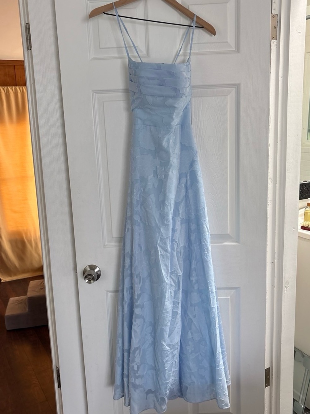 Amazon Light Blue Spaghetti Strap Maxi Dress